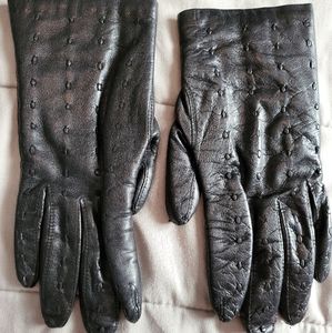 Vintage Franklin Simon leather gloves in original box!